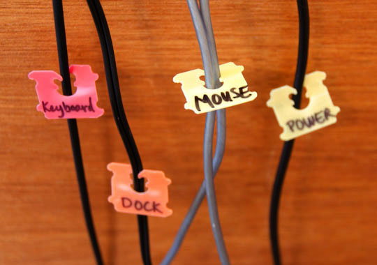 Bread-Tie Cable Labels - The Well-Appointed Desk