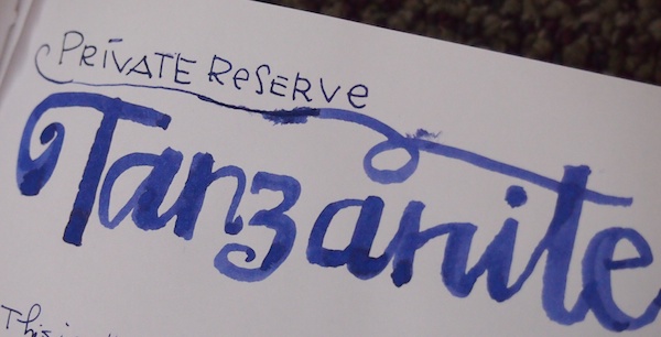 Private Reserve Tanzanite ink review