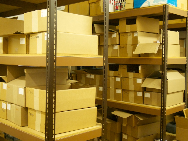 Field Notes stock room