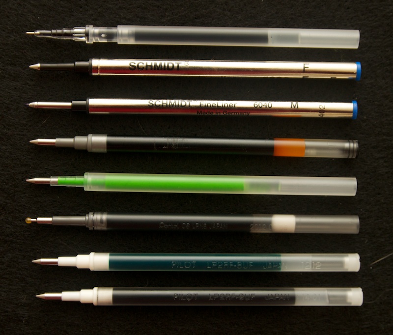3 Pack Tactical Ballpoint Pen GREEN Ink Medium Point Hauser Refills by Schmidt 